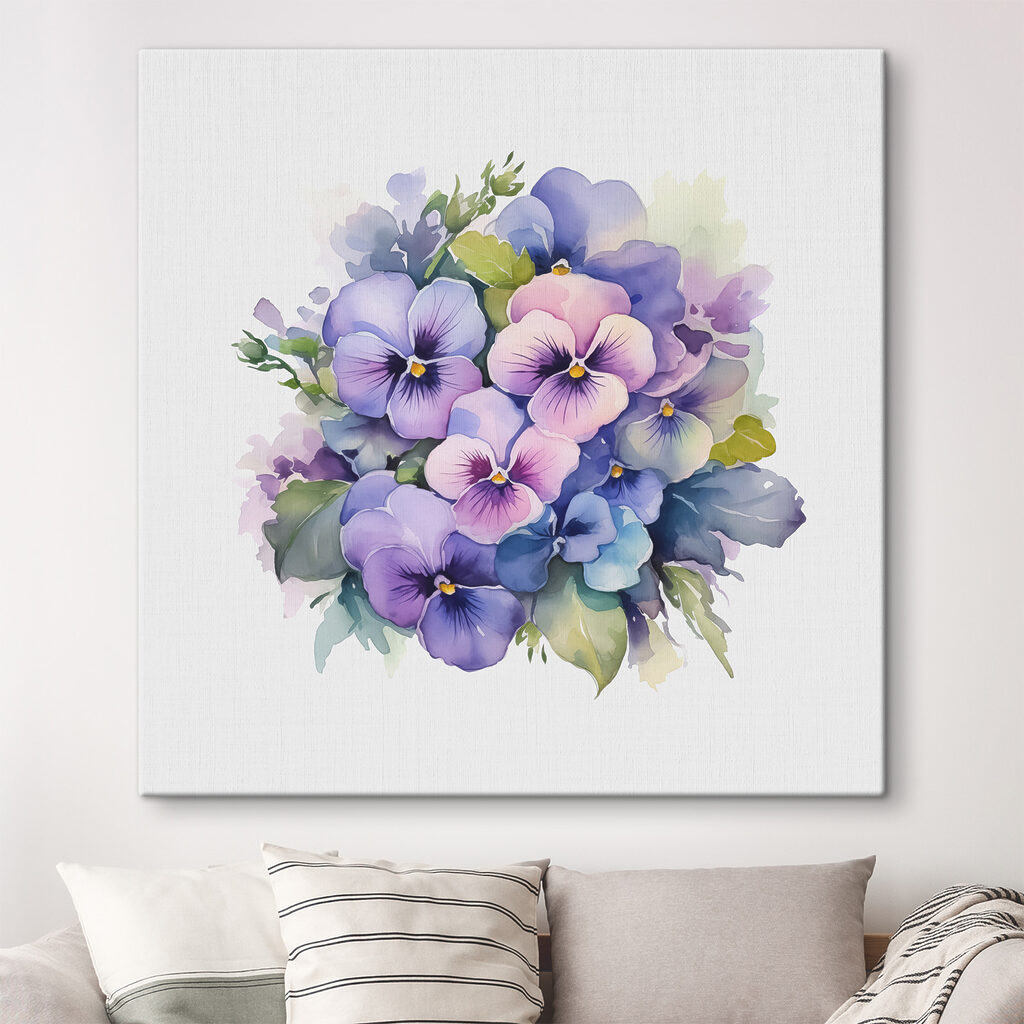 A bouquet of purple and blue flowers A bouquet of purple and blue flowers