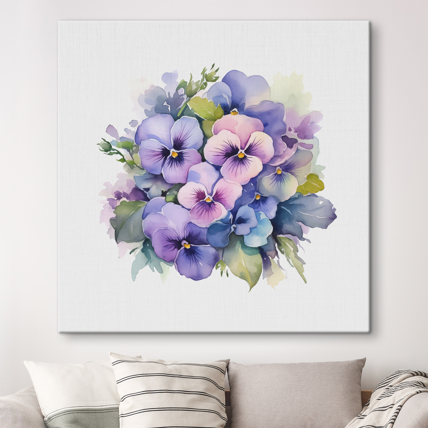 A bouquet of purple and blue flowers A bouquet of purple and blue flowers