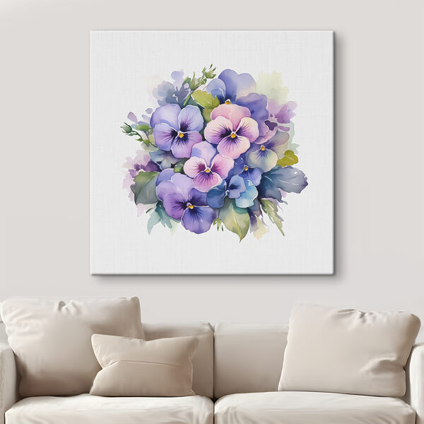 A bouquet of purple and blue flowers A bouquet of purple and blue flowers