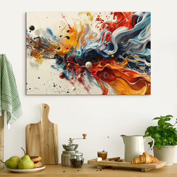Cuadros Una salpicadura de pintura de colores (SKU: s38457) Cuadros Cuadros Una salpicadura de pintura de colores (SKU: s38457)