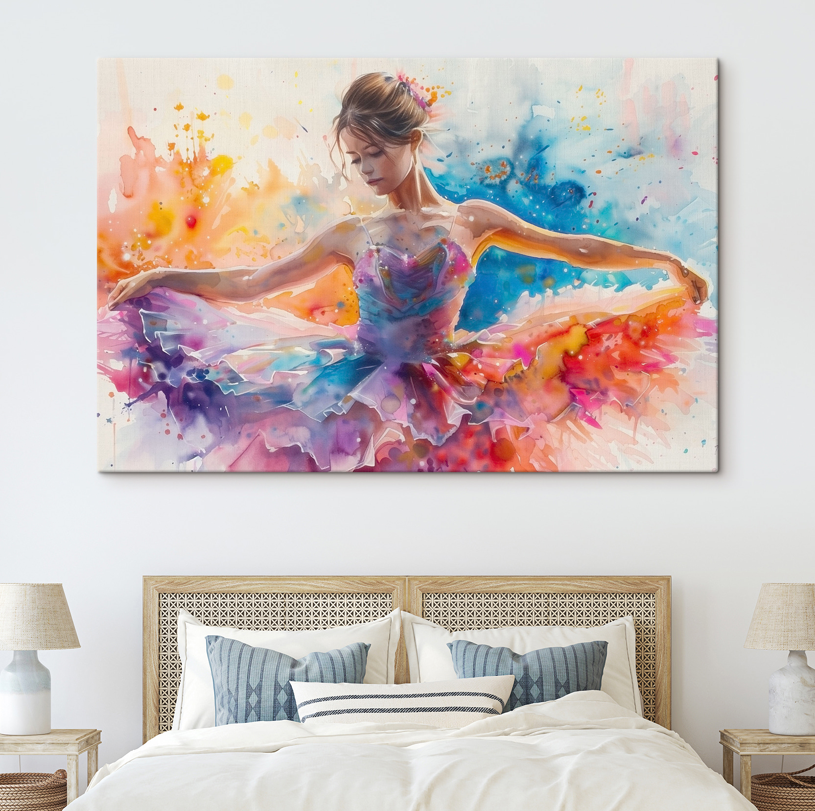 A woman in a tutu