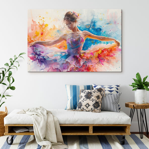 A woman in a tutu