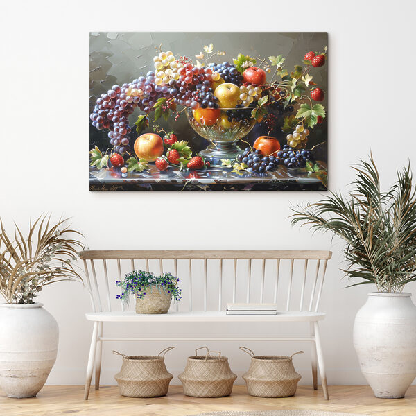 Cuadros Un cuadro en el que se ven frutas en un cuenco (SKU: s38467) Cuadros Cuadros Un cuadro en el que se ven frutas en un cuenco (SKU: s38467)