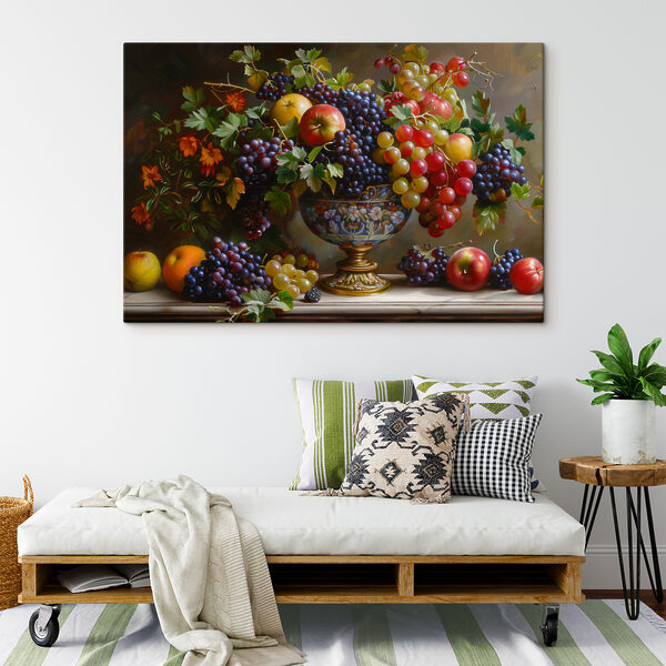 Un cuadro de frutas en un jarrón Cuadros Un cuadro de frutas en un jarrón