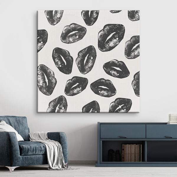 A group of lips prints
