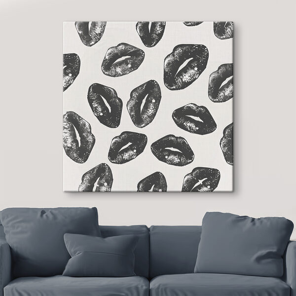 A group of lips prints