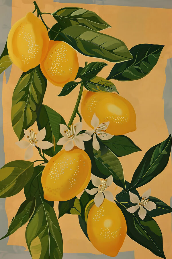 A lemons on a branch