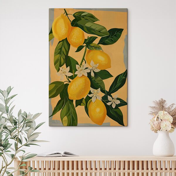 A lemons on a branch