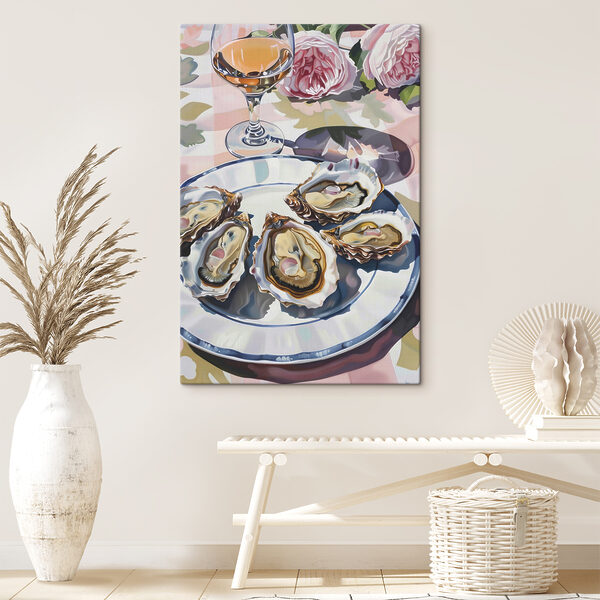 Cuadros Un plato de ostras sobre una mesa (SKU: s38515) Cuadros Cuadros Un plato de ostras sobre una mesa (SKU: s38515)