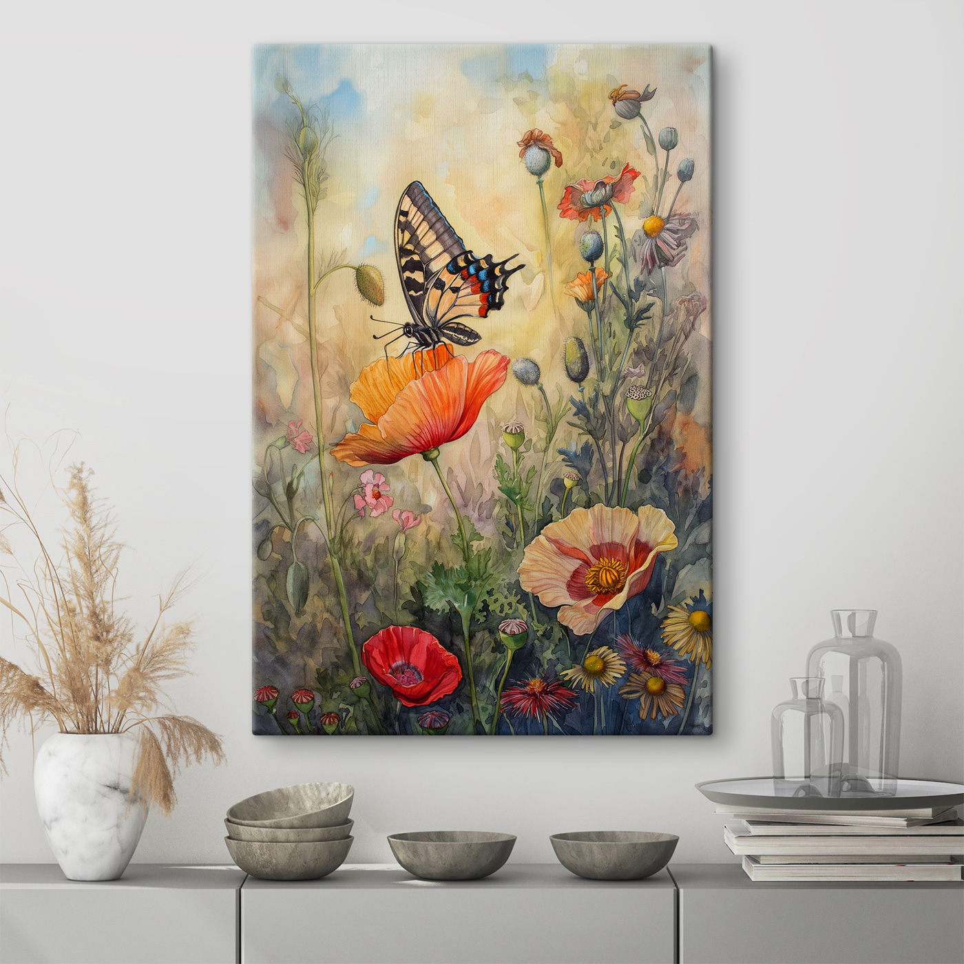 A butterfly on a flower