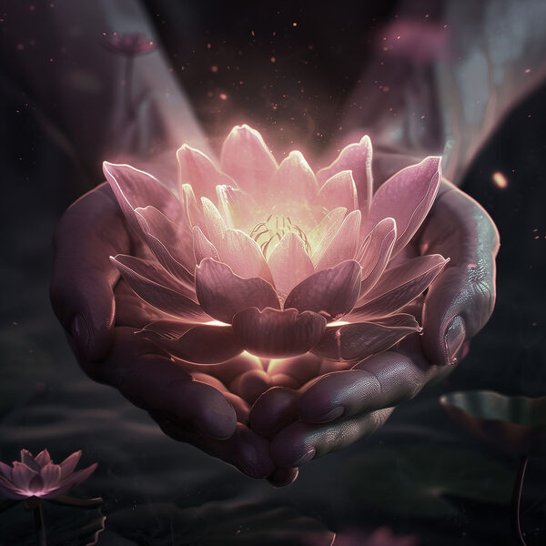A person holding a flower A person holding a flower