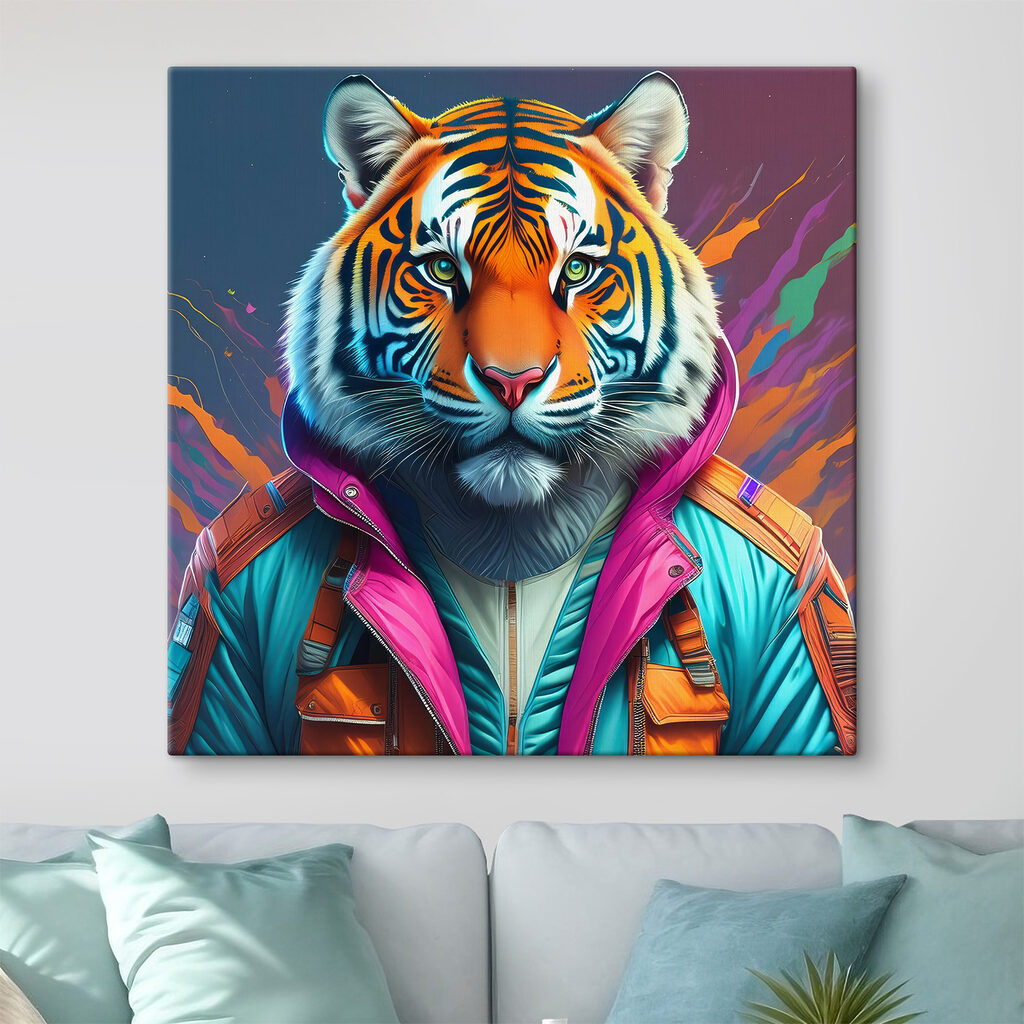 A tiger in a jacket