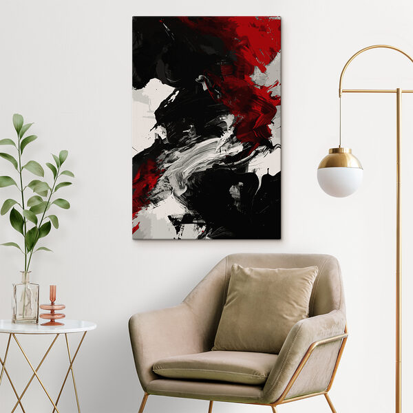 Cuadros Una pintura negra y roja (SKU: s38550) Cuadros Cuadros Una pintura negra y roja (SKU: s38550)