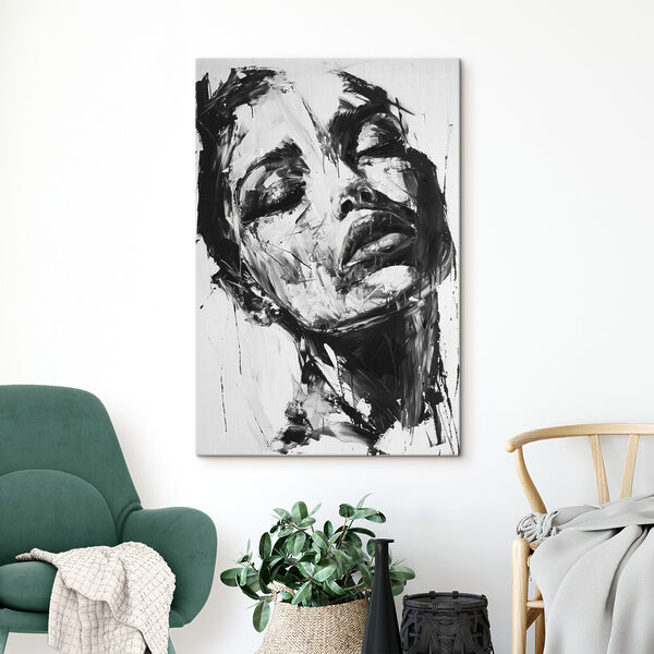 Cuadros Un cuadro que representa el rostro de una mujer (SKU: s38641) Cuadros Cuadros Un cuadro que representa el rostro de una mujer (SKU: s38641)