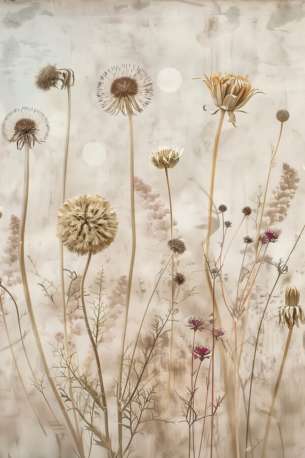 A group of flowers and plants