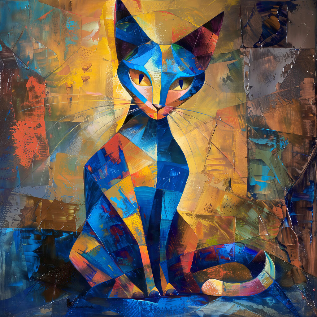 A cat sitting on a surface A cat sitting on a surface