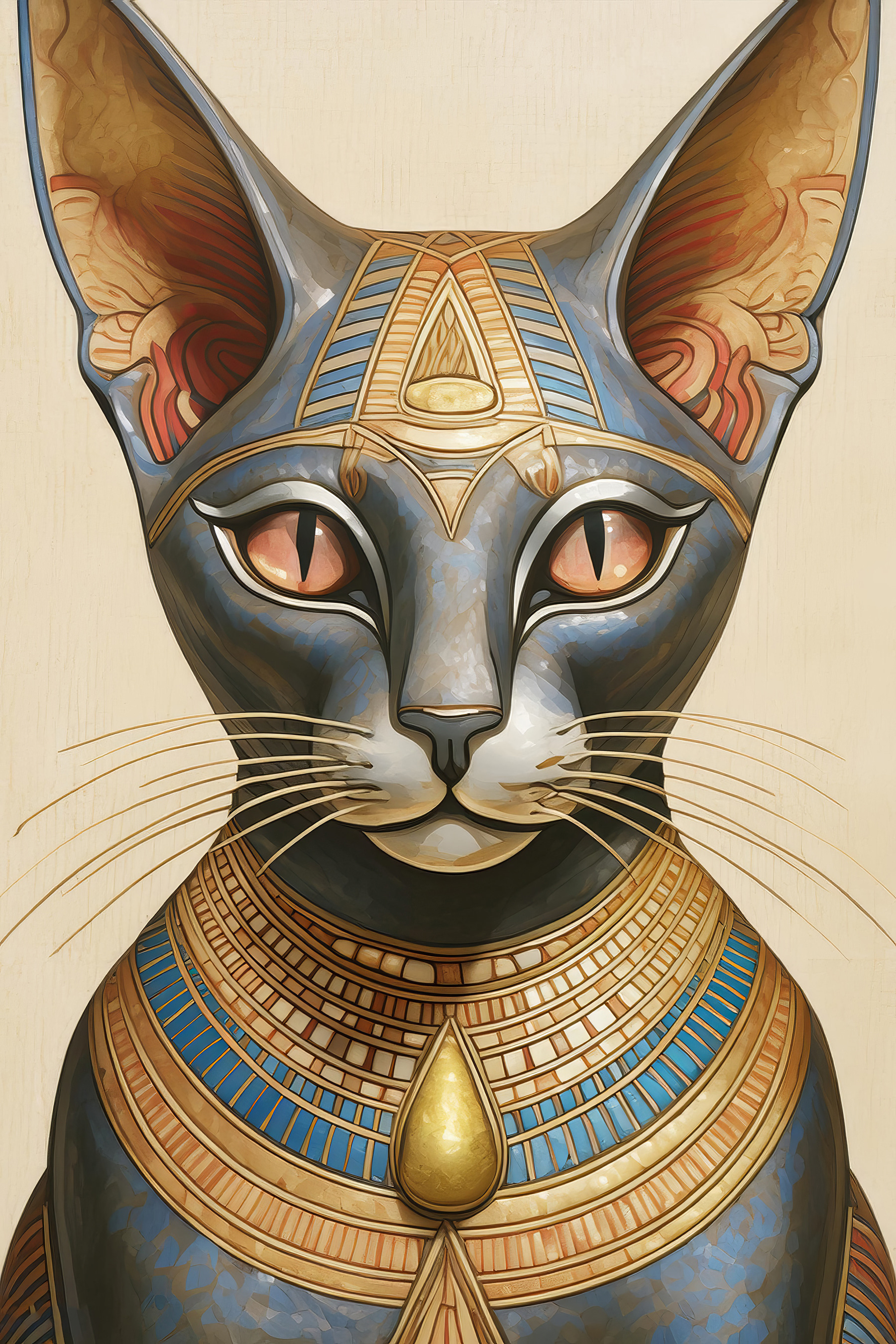 Majestic Egyptian Cat in Regalia Majestic Egyptian Cat in Regalia