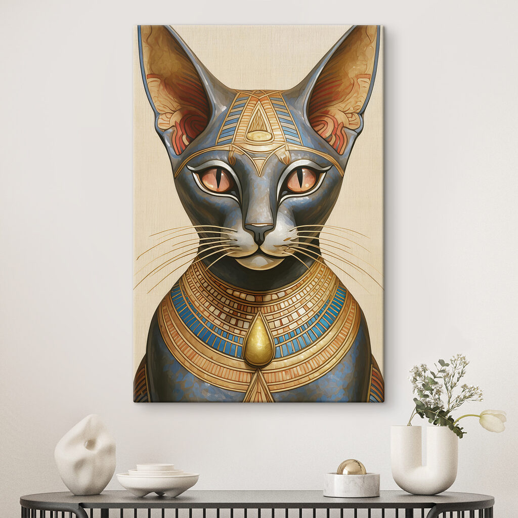 Majestic Egyptian Cat in Regalia Majestic Egyptian Cat in Regalia