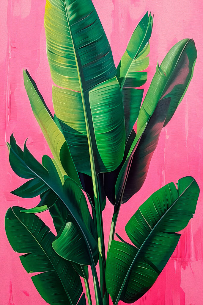A painting of a plant A painting of a plant