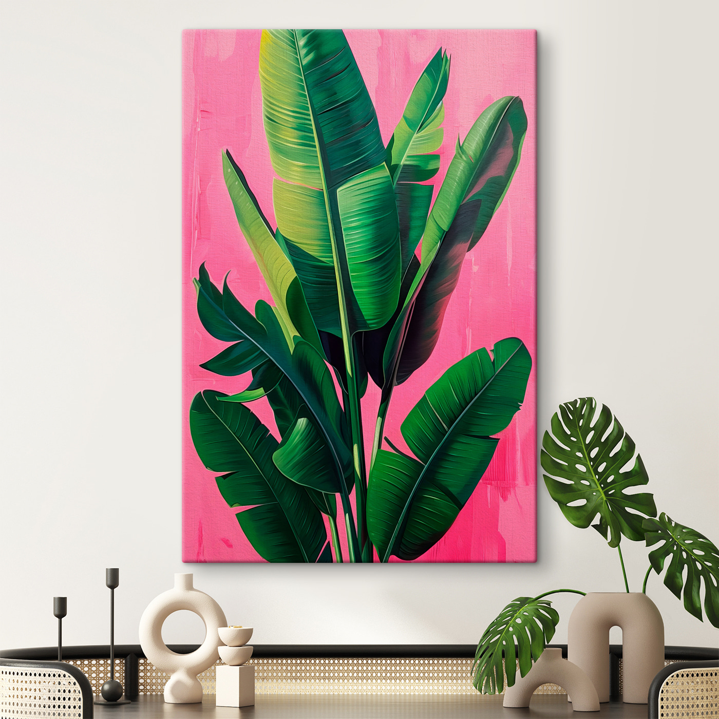 A painting of a plant A painting of a plant