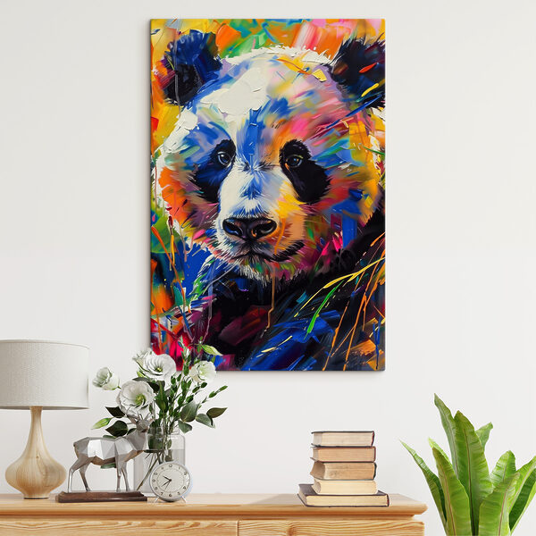 A painting of a panda A painting of a panda