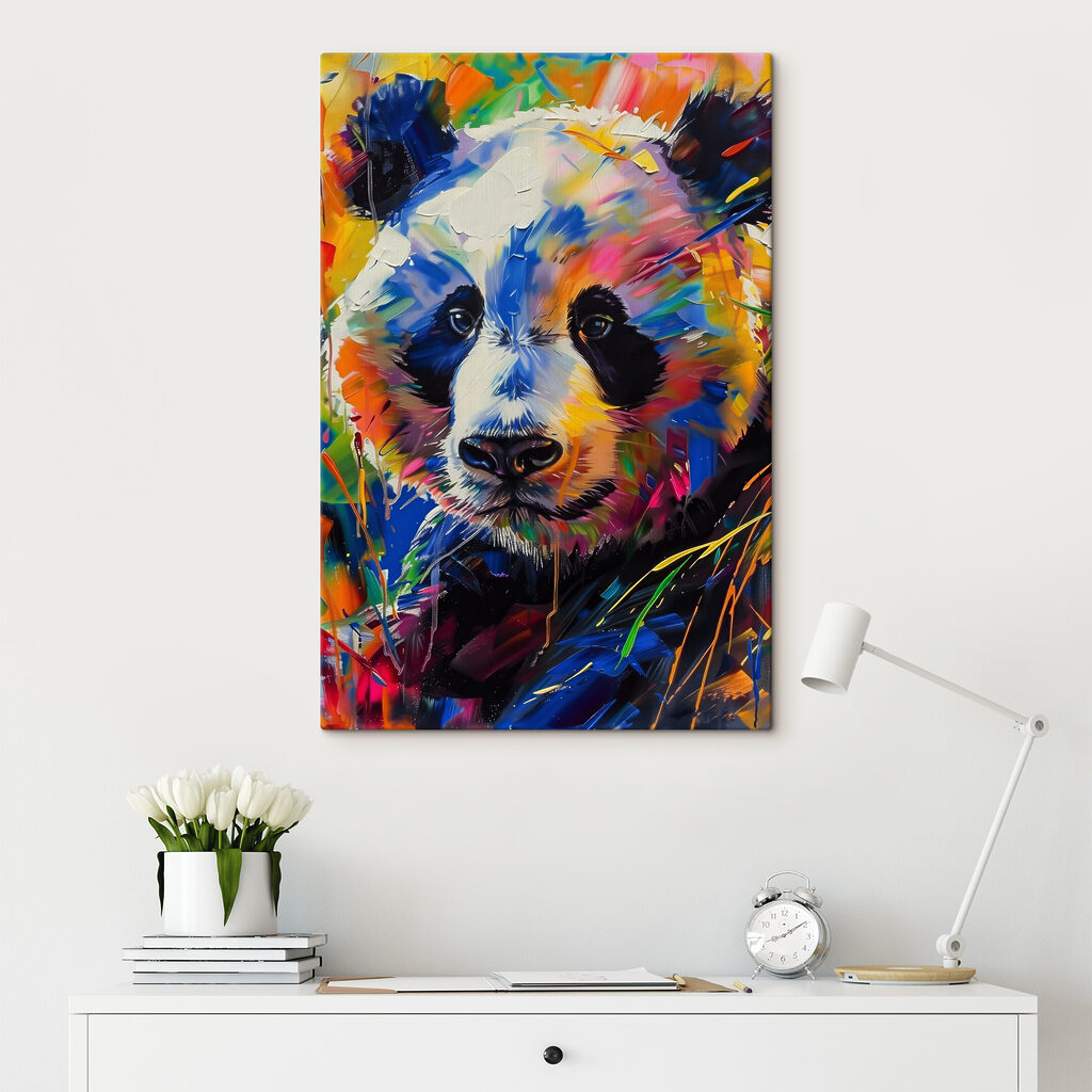 A painting of a panda A painting of a panda