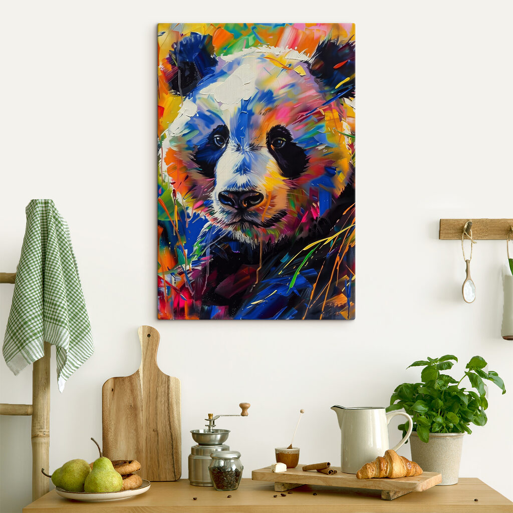 A painting of a panda A painting of a panda