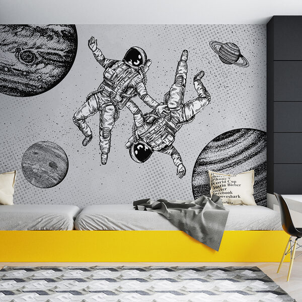 w00630pir14ms 600x600 - Un dibujo de astronautas en el espacio - tegory