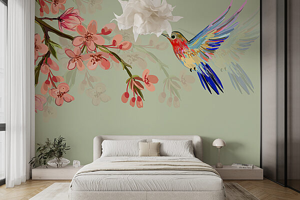 w00693pib4r 600x400 - Un pájaro volando junto a las flores - tegory