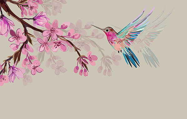 w00693v1p 600x382 - Un pájaro volando junto a un ramo de flores - tegory