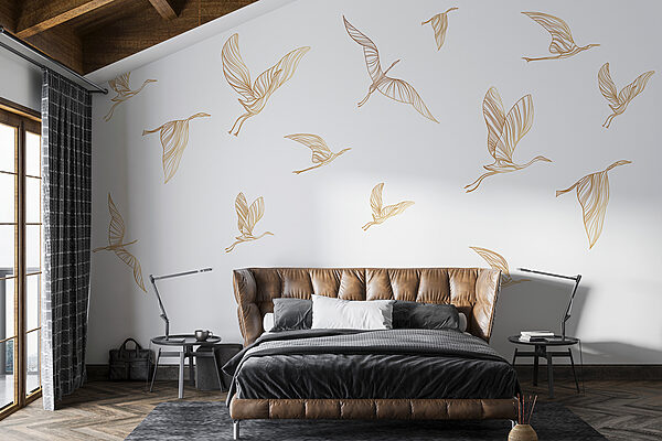 Fotomurales Fotomurales Un grupo de pájaros volando (SKU: w00758v1)