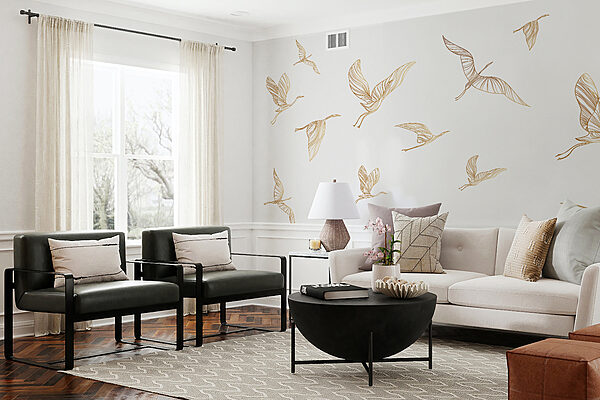 A group of birds flying