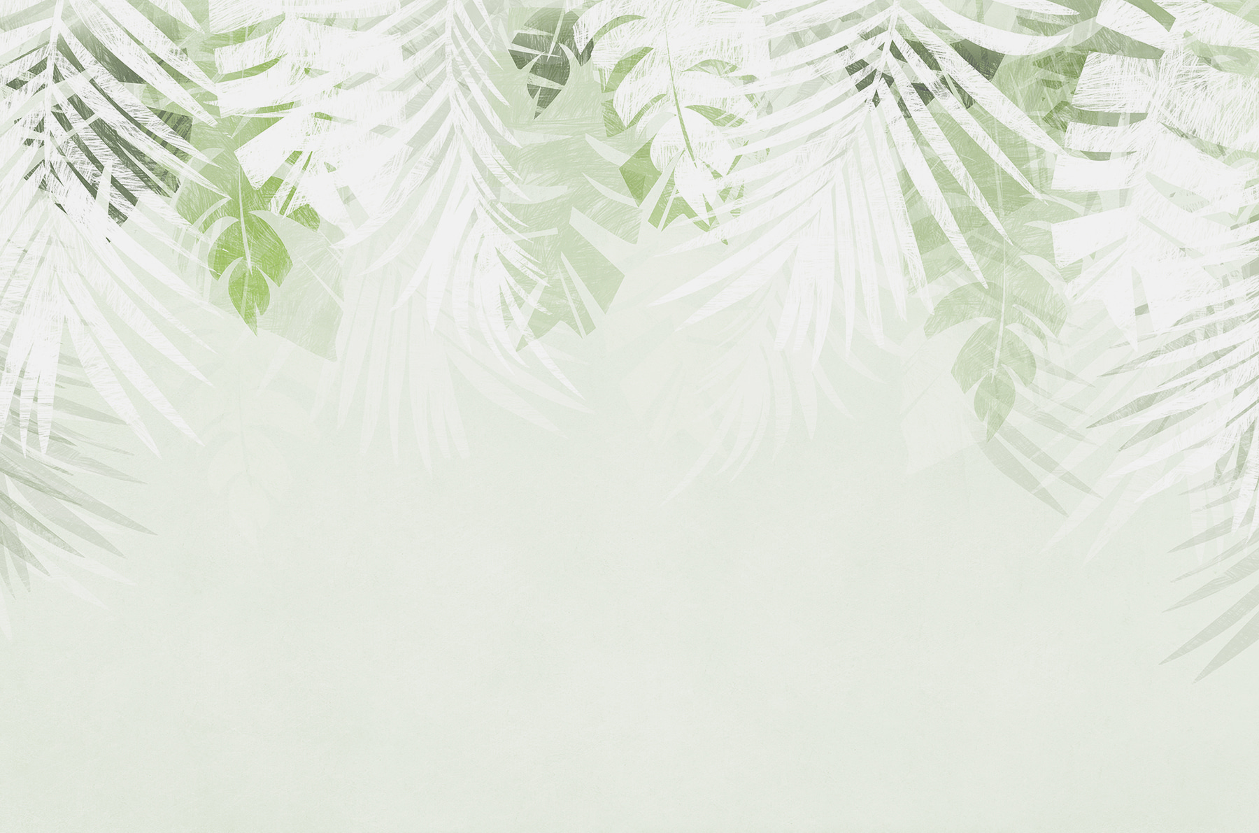 A white and green leaves