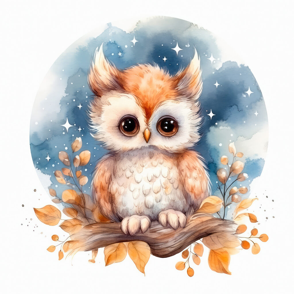 An owl on a branch