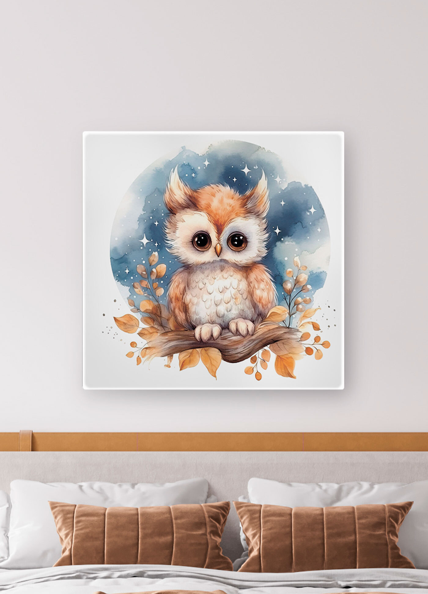 An owl on a branch