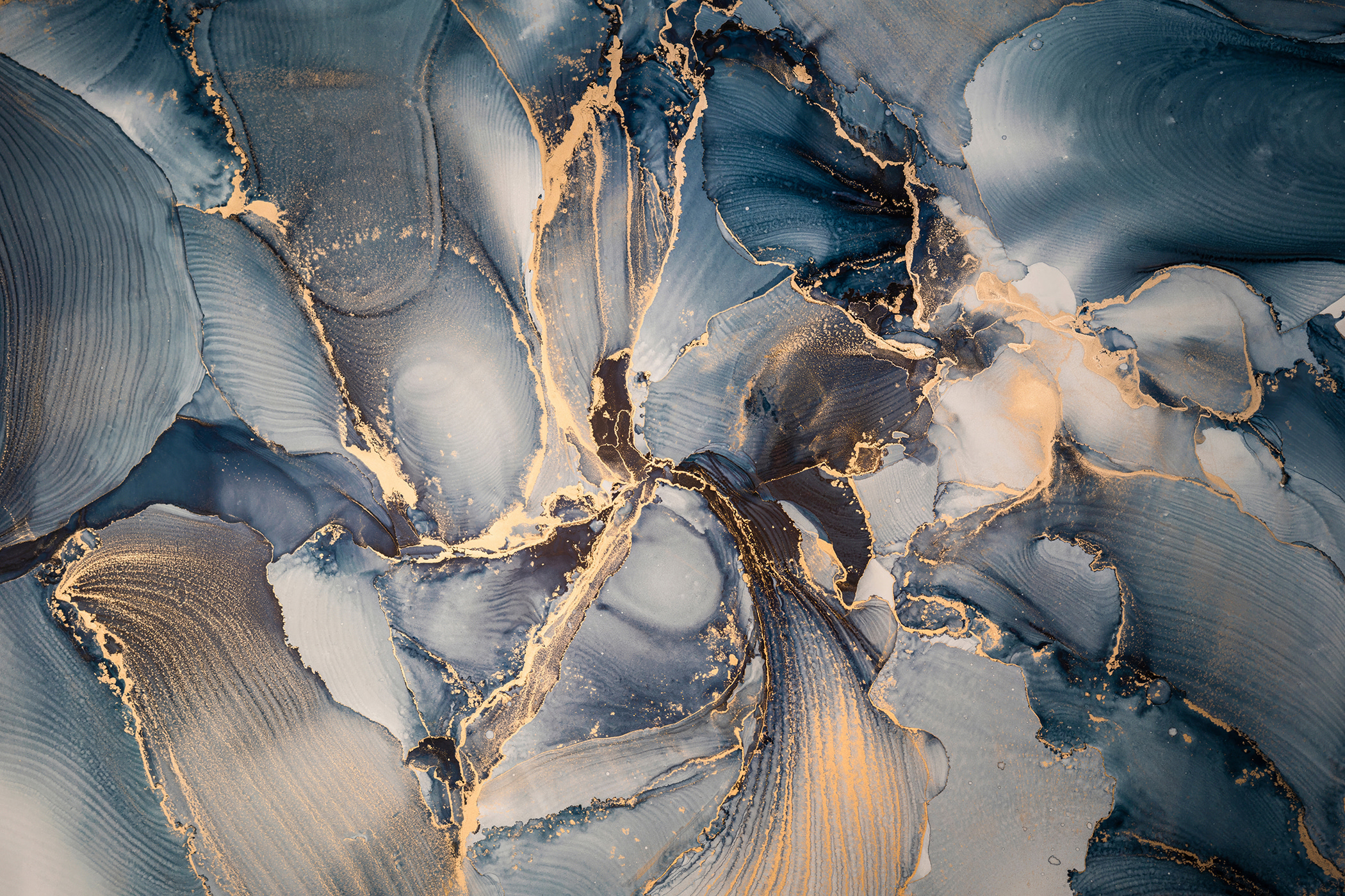 A close up of a painting