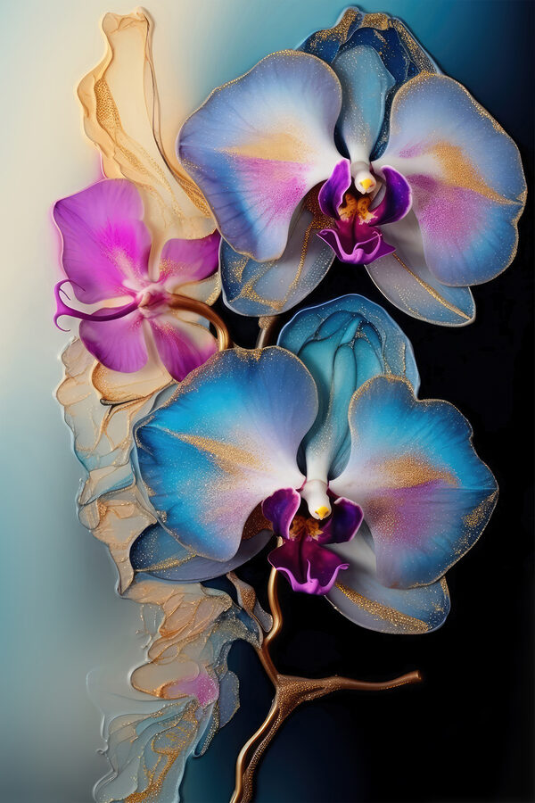 A group of colorful flowers