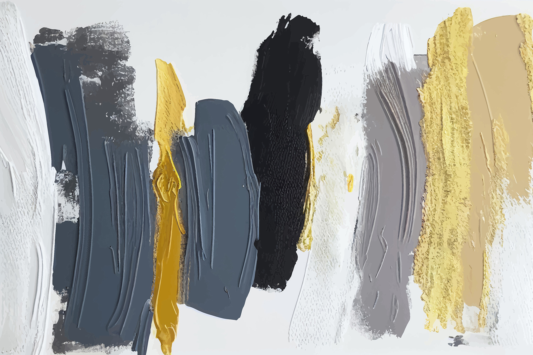 A painting of different colors