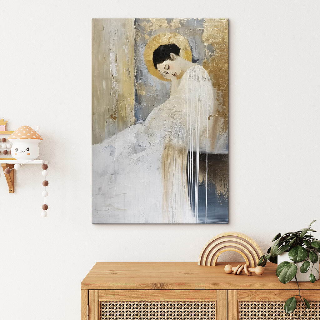 Serene beauty in textured elegance