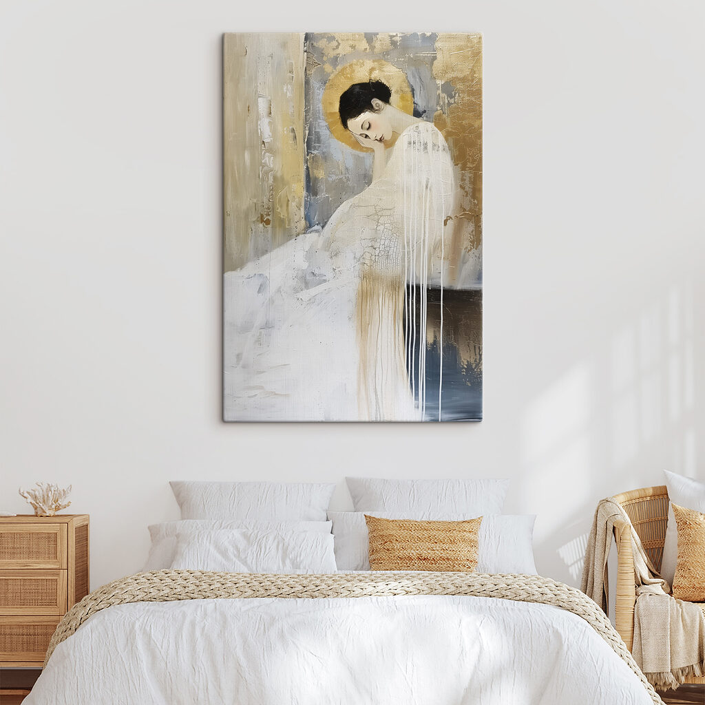Serene beauty in textured elegance