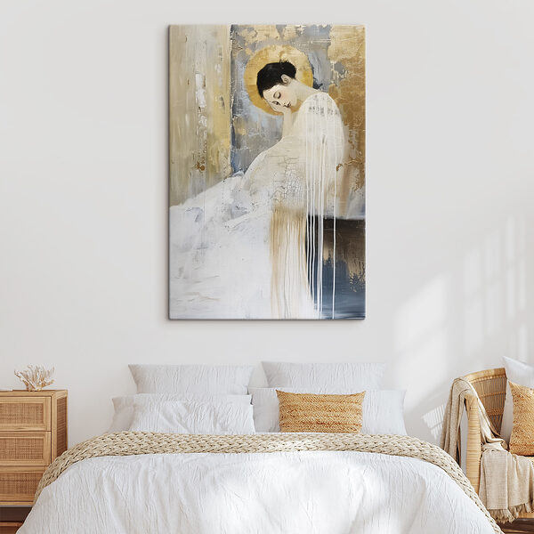 Serene beauty in textured elegance