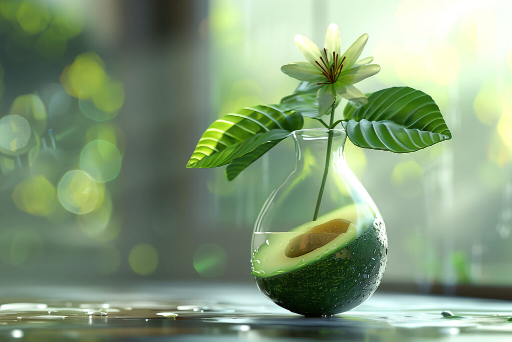 A flower in a vase