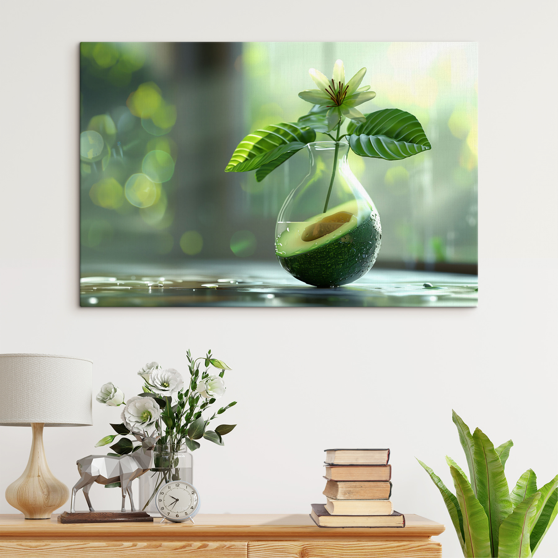 A flower in a vase