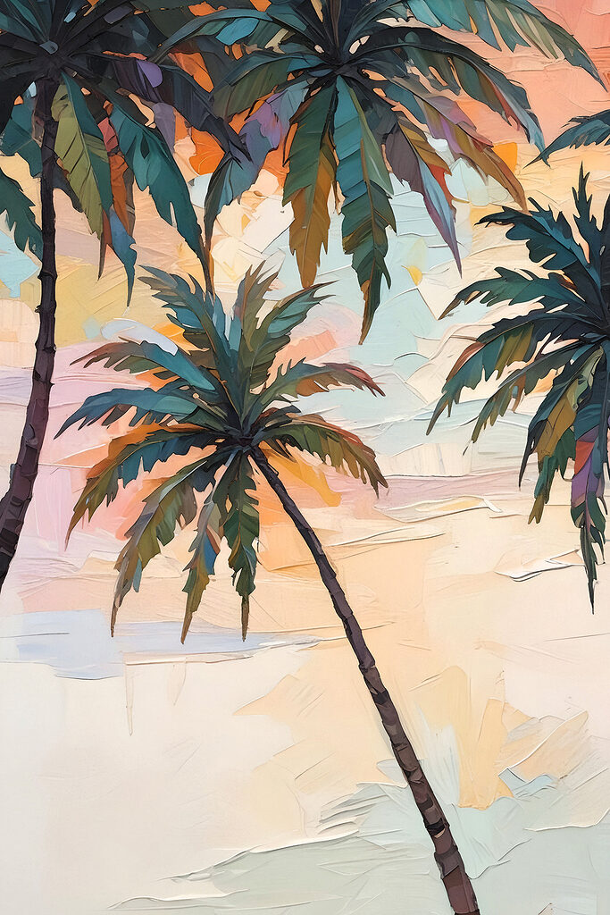 Palm trees on a beach Palm trees on a beach