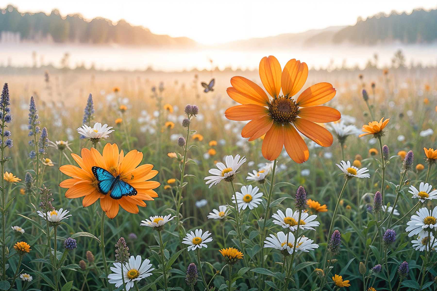 A butterfly on a flower A butterfly on a flower