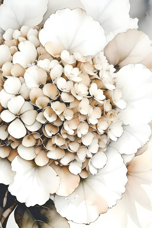 A close up of a bunch of white flowers