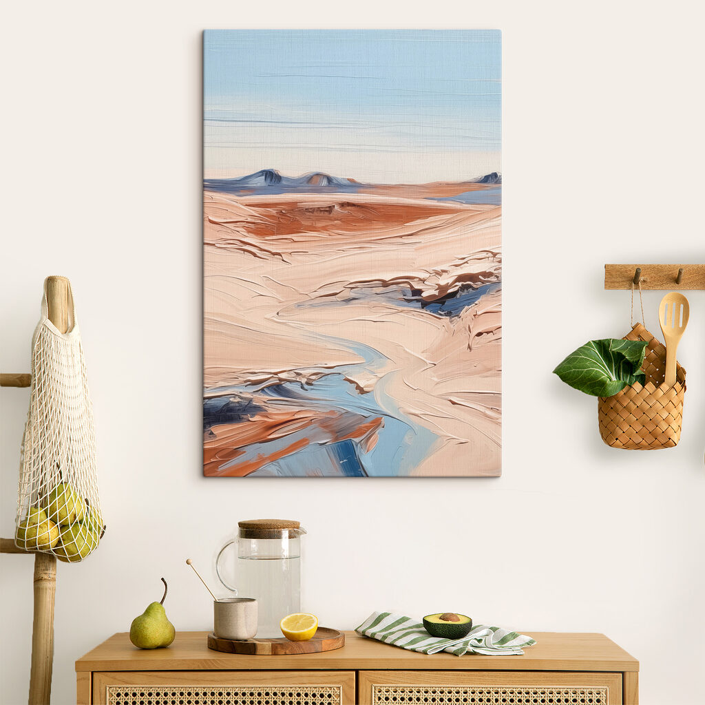 Un cuadro de una playa