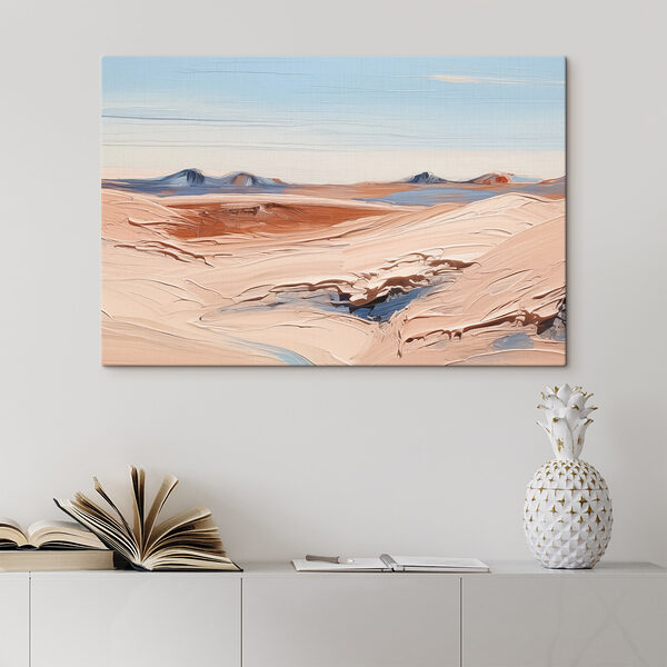 Cuadros Un paisaje desértico con montañas y cielo azul (SKU: s38918) Cuadros Cuadros Un paisaje desértico con montañas y cielo azul (SKU: s38918)