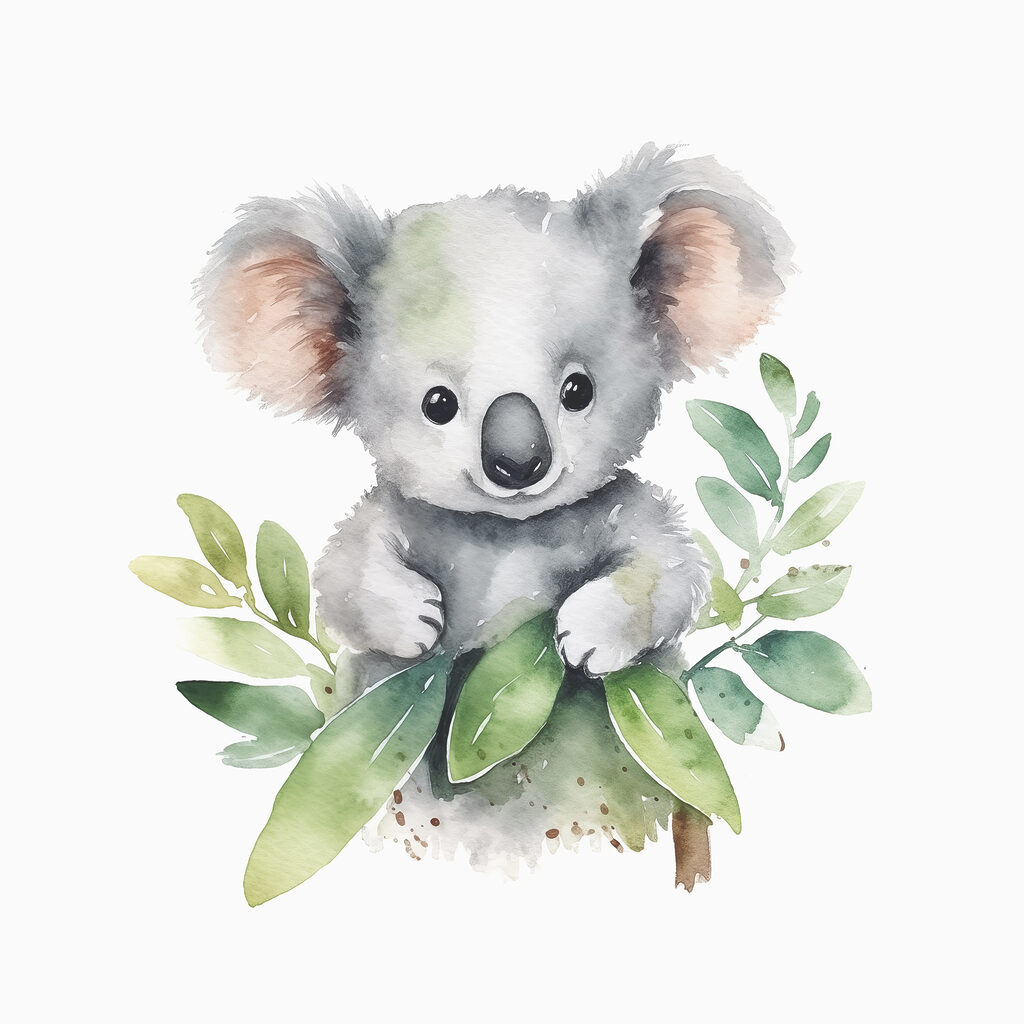 s38919p 1024x1024 - Un koala con unas hojas en las manos - tegory