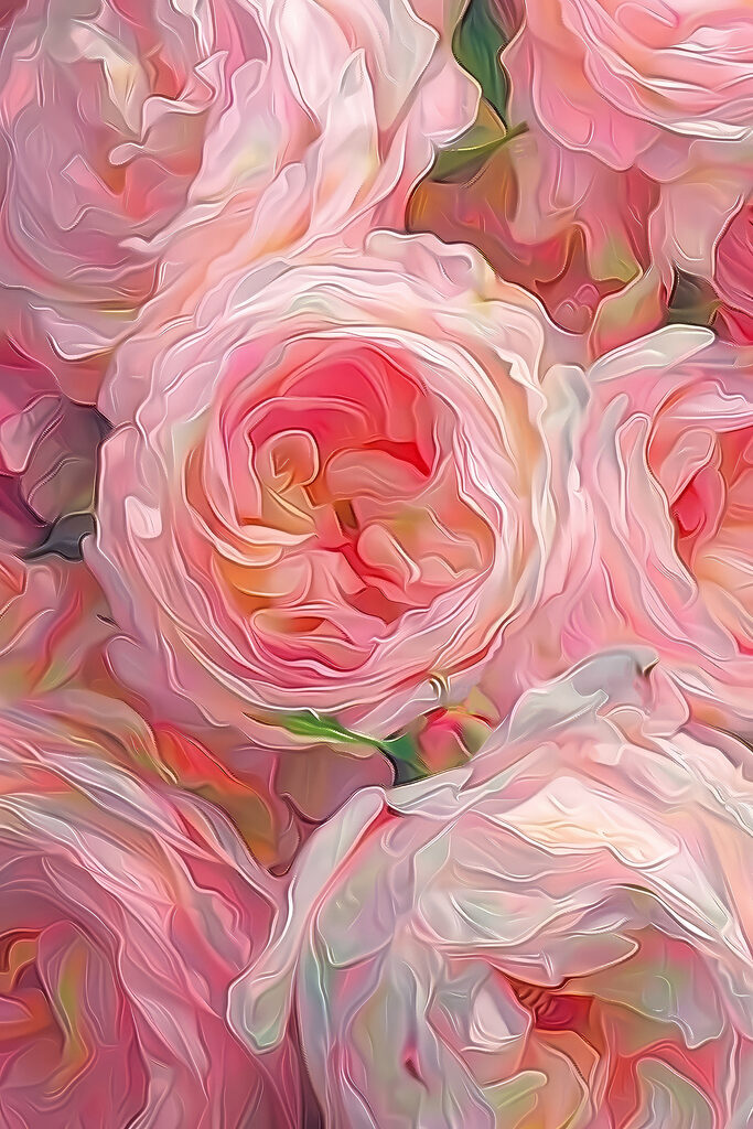A close up of a bunch of pink flowers A close up of a bunch of pink flowers